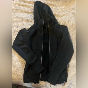 Black scuba full zip lululemon